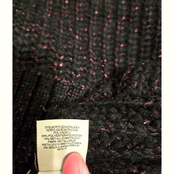 RACHEL Rachel Roy Turtleneck Sparkle Sweater – Size S - Picture 4 of 5
